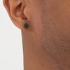 Thumbnail Image 3 of Men's Black Multi-Diamond Stud Earrings 1/2 ct tw 10K Yellow Gold