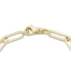 Thumbnail Image 2 of Solid Engravable Three-Bar Paperclip Chain Bracelet 14K Yellow Gold 7.5" 5mm