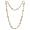 Thumbnail Image 1 of Paperclip Chain Necklace 8.1mm Hollow 10K Yellow Gold 18"