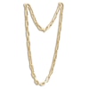 Thumbnail Image 3 of Paperclip Chain Necklace 8.1mm Hollow 10K Yellow Gold 18"