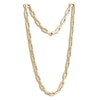 Thumbnail Image 4 of Paperclip Chain Necklace 8.1mm Hollow 10K Yellow Gold 18"