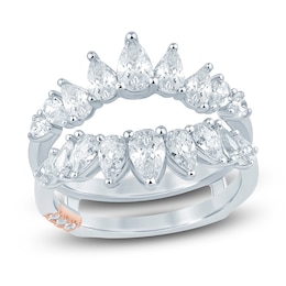 Pnina Tornai Pear-Shaped Lab-Grown Diamond Enhancer Ring 2 ct tw 14K White Gold