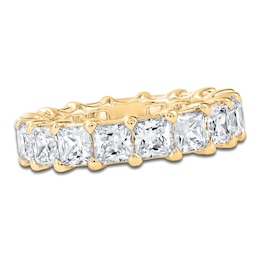 Certified Princess-Cut Diamond Eternity Band 6-3/4 - 8-5/8 ct tw 14K Yellow Gold