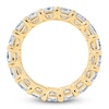 Thumbnail Image 2 of Certified Princess-Cut Diamond Eternity Band 6-3/4 - 8-5/8 ct tw 14K Yellow Gold