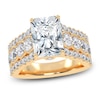 Thumbnail Image 1 of Radiant-Cut Created By Jared Studio Lab-Grown Diamond Engagement Ring 3-3/4 ct tw 14K Yellow Gold