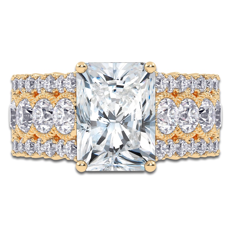 Main Image 3 of Radiant-Cut Created By Jared Studio Lab-Grown Diamond Engagement Ring 3-3/4 ct tw 14K Yellow Gold