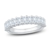 Thumbnail Image 1 of Certified Emerald-Cut Diamond Anniversary Ring 1-1/2 ct tw 18K White Gold