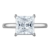 Thumbnail Image 3 of Princess-Cut Lab-Grown Diamond Solitaire Plus Engagement Ring 3 ct tw Platinum (VS2/F)