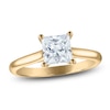 Thumbnail Image 1 of Princess-Cut Lab-Grown Diamond Solitaire Plus Engagement Ring 1-5/8 ct tw 18K Yellow Gold (VS2/F)