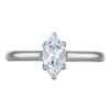 Thumbnail Image 3 of Marquise-Cut Lab-Grown Diamond Solitaire Plus Engagement Ring 7/8 ct tw Platinum (VS2/F)