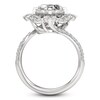 Thumbnail Image 2 of J'Lure Octagon Step-Cut Lab-Grown Diamond Halo Bypass Engagement Ring 4-1/3 ct tw 18K White Gold