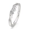 Thumbnail Image 4 of J'Lure Lab-Created Diamond Scalloped Wedding Band 1/5 ct tw 18K White Gold