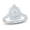 Thumbnail Image 1 of Pnina Tornai Pear-Shaped Diamond Double Halo Engagement Ring 1-5/8 ct tw 14K White Gold