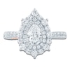 Thumbnail Image 3 of Pnina Tornai Pear-Shaped Diamond Double Halo Engagement Ring 1-5/8 ct tw 14K White Gold