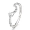 Thumbnail Image 4 of J'Lure Oval Step-Cut Lab-Grown Diamond Contour Wedding Band 3/8 ct tw 18K White Gold
