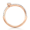 Thumbnail Image 2 of J'Lure Radiant Brilliant-Cut Lab-Grown Diamond Contour Wedding Band 3/8 ct tw 18K Rose Gold
