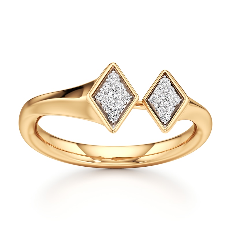 Main Image 1 of J'Lure Lab-Grown Diamond Wedding Band 1/8 ct tw 18K Yellow Gold