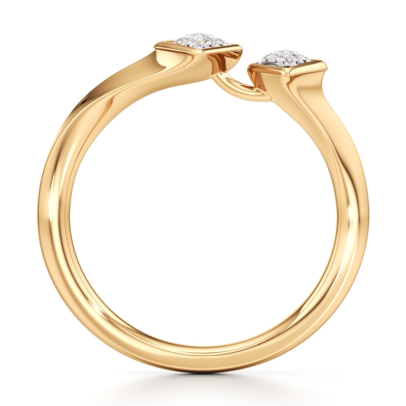 Main Image 2 of J'Lure Lab-Grown Diamond Wedding Band 1/8 ct tw 18K Yellow Gold