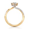 Thumbnail Image 2 of J'Lure Square-Emerald Step-Cut Lab-Grown Diamond Bypass Engagement Ring 1-1/3 ct tw 18K Yellow Gold