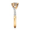 Thumbnail Image 3 of J'Lure Square-Emerald Step-Cut Lab-Grown Diamond Bypass Engagement Ring 1-1/3 ct tw 18K Yellow Gold