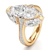Thumbnail Image 4 of J'Lure Moval Old-Cut Lab-Created Diamond Engagement Ring 5-5/8 ct tw 18K Yellow Gold