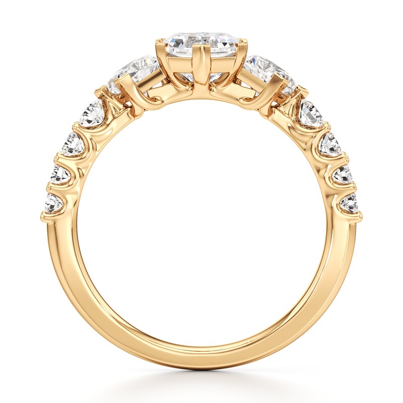 Main Image 2 of J'Lure Hexagon Brilliant-Cut Lab-Grown Diamond Engagement Ring 1-7/8 ct tw 18K Yellow Gold