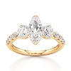 Thumbnail Image 1 of J'Lure Moval Old-Cut Lab-Grown Diamond Engagement Ring 2 ct tw 18K Yellow Gold