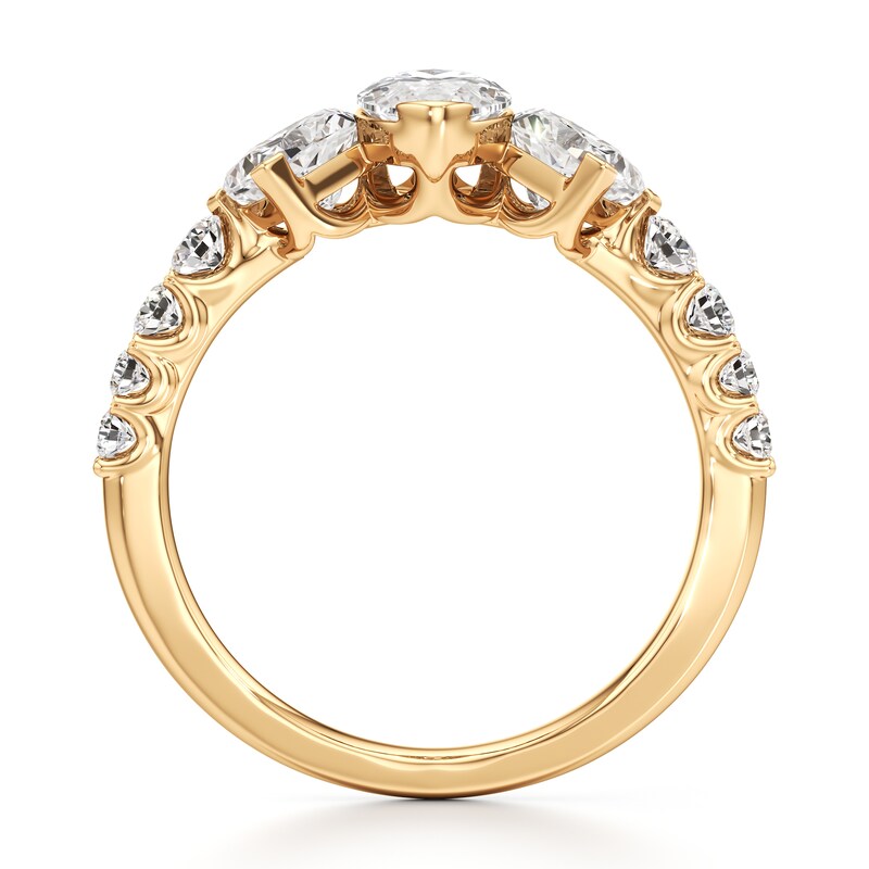Main Image 2 of J'Lure Moval Old-Cut Lab-Grown Diamond Engagement Ring 2 ct tw 18K Yellow Gold