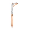 Thumbnail Image 3 of J'Lure Lab-Grown Diamond Angled Contour Wedding Band 1/5 ct tw 18K Rose Gold