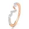 Thumbnail Image 4 of J'Lure Lab-Grown Diamond Angled Contour Wedding Band 1/5 ct tw 18K Rose Gold