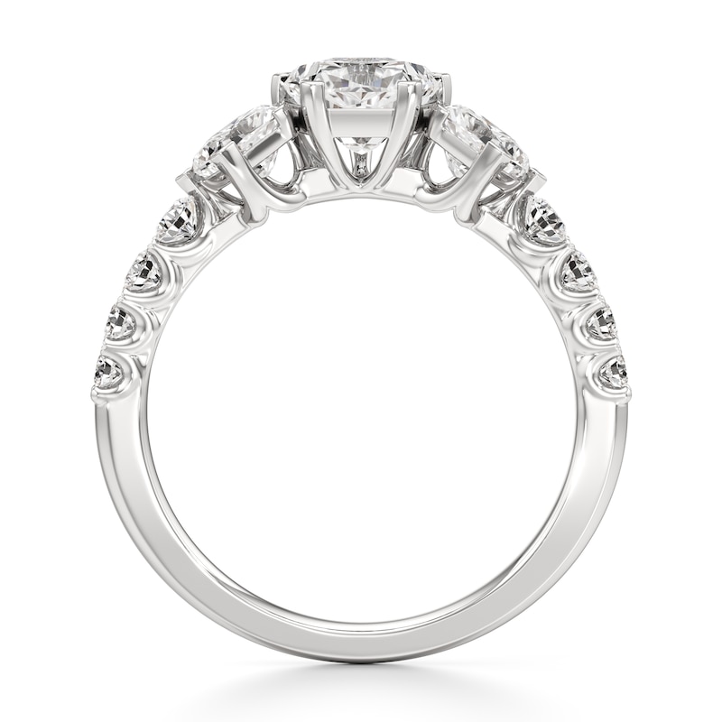 Main Image 2 of J'Lure Pentagon Brilliant-Cut Lab-Grown Diamond Engagement Ring 1-7/8 ct tw 18K White Gold