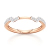 Thumbnail Image 1 of J'Lure Lab-Created Diamond Angled Contour Wedding Band 1/5 ct tw 18K Rose Gold