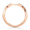 Thumbnail Image 2 of J'Lure Lab-Created Diamond Angled Contour Wedding Band 1/5 ct tw 18K Rose Gold
