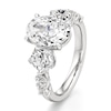 Thumbnail Image 4 of J'Lure Oval Step-Cut Lab-Grown Diamond Engagement Ring 4-3/4 ct tw 18K White Gold