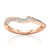 Thumbnail Image 1 of J'Lure Lab-Grown Diamond Contour Wedding Band 1/8 ct tw 18K Rose Gold