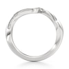 Thumbnail Image 2 of J'Lure Lab-Created Diamond Contour Wedding Band 1/5 ct tw 18K White Gold