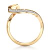 Thumbnail Image 2 of J'Lure Lab-Grown Diamond Contour Wedding Band 1/6 ct tw 18K Yellow Gold