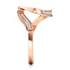 Thumbnail Image 3 of J'Lure Lab-Created Diamond Contour Wedding Band 1/6 ct tw 18K Rose Gold