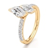 Thumbnail Image 4 of J'Lure Leaf Step-Cut Two-Stone Lab-Grown Diamond Engagement Ring 1-7/8 ct tw 18K Yellow Gold