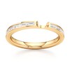 Thumbnail Image 1 of J'Lure Baguette-Cut Lab-Grown Diamond Contour Wedding Band 3/8 ct tw 18K Yellow Gold
