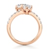 Thumbnail Image 2 of J'Lure Hexagon Brilliant-Cut Two-Stone Lab-Grown Diamond Engagement Ring 3-3/8 ct tw 18K Rose Gold