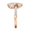 Thumbnail Image 3 of J'Lure Hexagon Brilliant-Cut Two-Stone Lab-Grown Diamond Engagement Ring 3-3/8 ct tw 18K Rose Gold