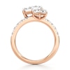Thumbnail Image 2 of J'Lure Hexagon Step-Cut Two-Stone Lab-Grown Diamond Engagement Ring 3-3/8 ct tw 18K Rose Gold
