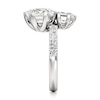 Thumbnail Image 3 of J'Lure Hexagon Brilliant-Cut Two-Stone Lab-Grown Diamond Engagement Ring 4-3/4 ct tw 18K White Gold