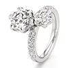 Thumbnail Image 4 of J'Lure Hexagon Brilliant-Cut Two-Stone Lab-Grown Diamond Engagement Ring 4-3/4 ct tw 18K White Gold