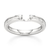 Thumbnail Image 1 of J'Lure Baguette-Cut Lab-Created Diamond Contour Wedding Band 3/8 ct tw 18K White Gold