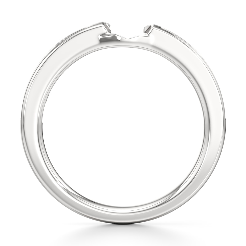 Main Image 2 of J'Lure Baguette-Cut Lab-Created Diamond Contour Wedding Band 3/8 ct tw 18K White Gold
