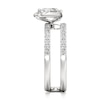 Thumbnail Image 3 of J'Lure Moval Old-Cut Lab-Grown Diamond Spiral Engagement Ring 1-3/8 ct tw 18K White Gold