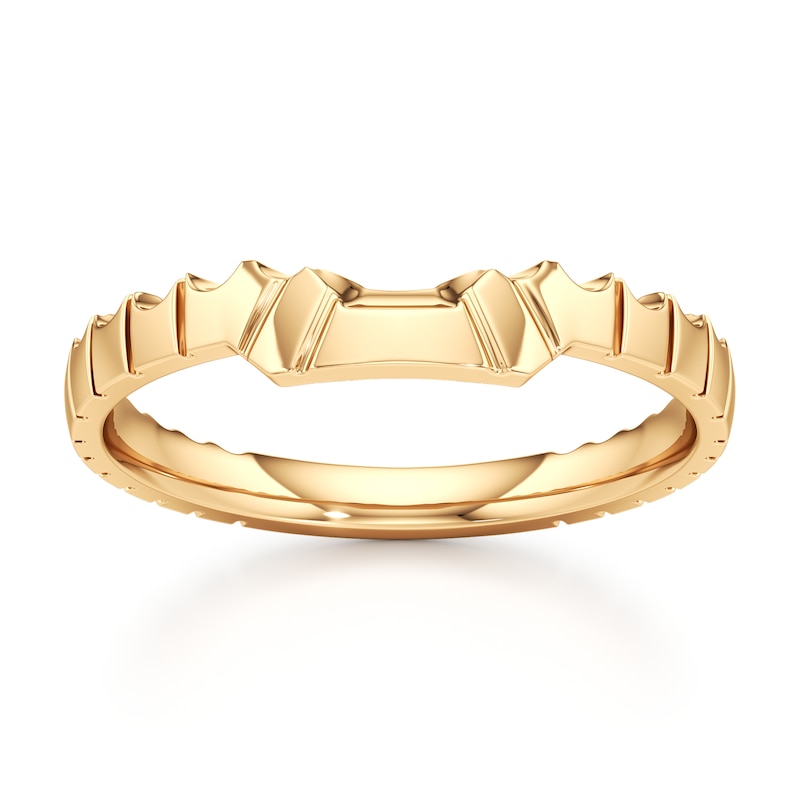 Main Image 1 of J'Lure Contour Wedding Band 18K Yellow Gold
