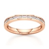 Thumbnail Image 1 of J'Lure Baguette & Round-Cut Lab-Grown Diamond Wedding Band 3/8 ct tw 18K Rose Gold